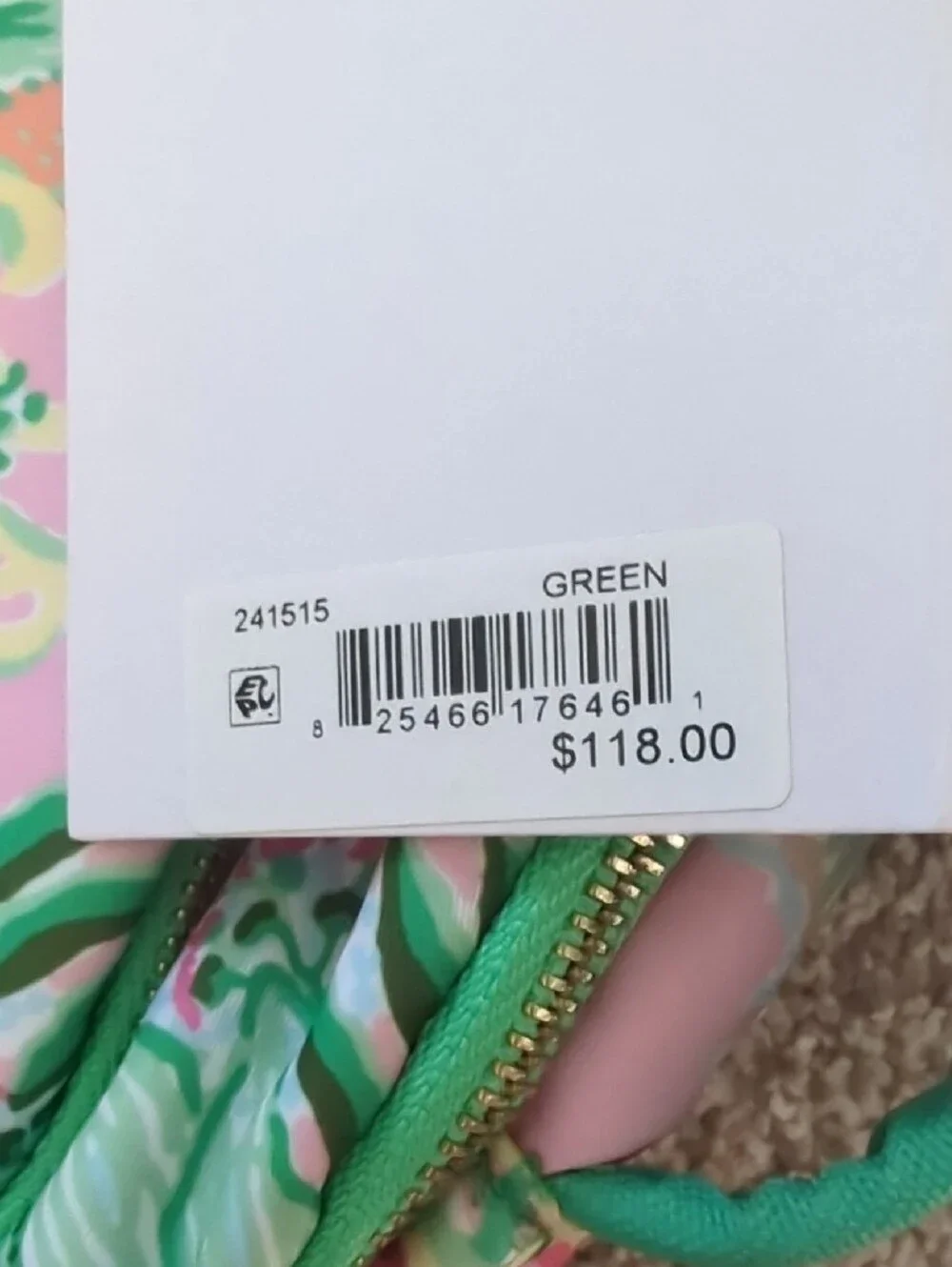 Lilly Pulitzer Women's Floral Pink & Green Backpack